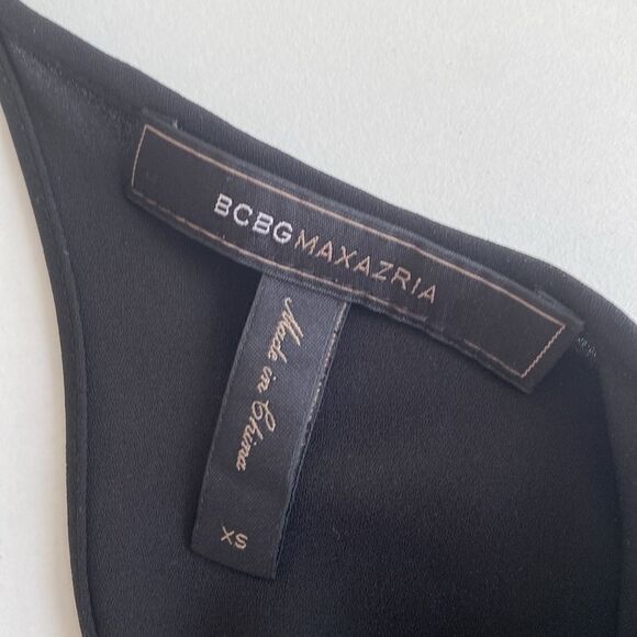 BCBG MAXAZRIA Black Bonita High Low Dress Size XS - Picture 7 of 11